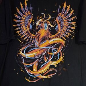 Into The Am Black Graphic Phoenix T-Shirt